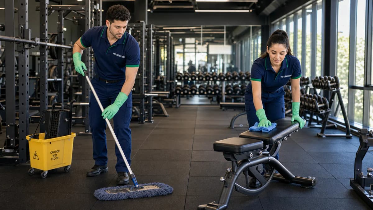 Professional gym cleaning services Lithgow NSW - Clean fitness facility